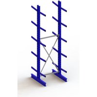 Meta Kragarmregal Grundregal IPE140 doppelseitig 3500x1000x1000 mm Enzianblau + 10 Armen + Ständer Multistrong M Meta Kragarmregal Grundregal IPE140 doppelseitig 3500x1000x1000 mm Enzianblau + 10 Armen + Ständer Multistrong M von META