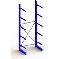 Meta Kragarmregal Grundregal IPE140 einseitig 3500x1300x800 mm Enzianblau + 5 Armen + Ständer Multistrong M Meta Kragarmregal Grundregal IPE140 einseitig 3500x1300x800 mm Enzianblau + 5 Armen + Ständer Multistrong M von META