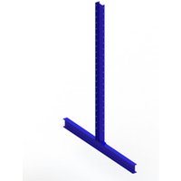 Meta Kragarmregal Ständer IPE140  doppelseitig 2500 x 800 mm Enzianblau Multistrong M von META