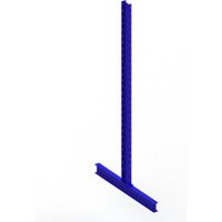 Meta Kragarmregal Ständer IPE140  doppelseitig 3000 x 600 mm Enzianblau Multistrong M von META