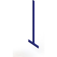 Meta Kragarmregal Ständer IPE140 doppelseitig 3500x500 mm Enzianblau Multistrong M von META