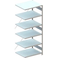 Meta Steckregal Anbauregal CLIP 230 S3 AR 2500 x 1000 x 800 mm 6 Böden, verzinkt zerlegte Rahmen von META