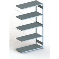 Meta Steckregal Anbauregal S3 CLIP 230 AR 2500 x 1300 x 600 mm verzinkt + 5 Böden von META