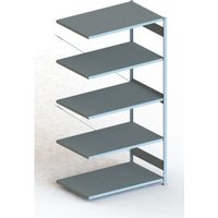 Meta Steckregal Anbauregal S3 CLIP 230 AR 2500 x 1300 x 800 mm verzinkt + 5 Böden von META