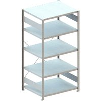 Meta Steckregal Grundregal CLIP 230 S3 GR 2000 x 1000 x 800 mm 5 Böden, verzinkt zerlegte Rahmen von META