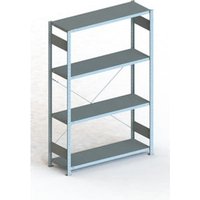 Meta Steckregal Grundregal S3 CLIP 230 GR 2000 x 1300 x 400 mm verzinkt + 4 Böden von META