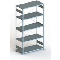 Meta Steckregal Grundregal S3 CLIP 230 GR 2500 x 1300 x 600 mm verzinkt + 5 Böden von META