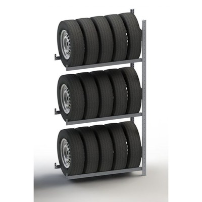 S3 CLIP Reifenregal AR 2000 x 1000 x 400mm kpl. verzinkt (3 Reifenebenen) von Meta
