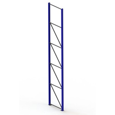 Ständer 85/20 5500 x 1100mm RAL 5010 kpl. multipal S mit Schlüssellochung von Meta
