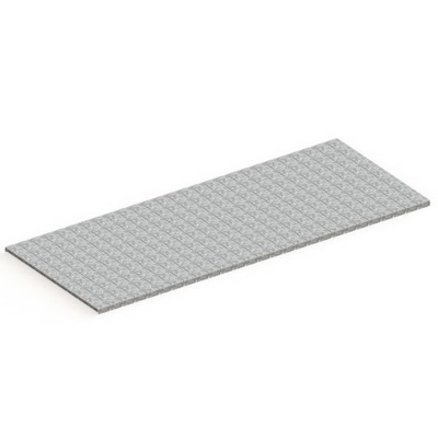 Stahlpaneelboden 2700 x 1100 x 25 vzk kpl. multipal mit 27 Stück Stahlpaneele von Meta