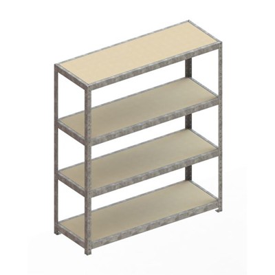 Weitsp.reg. SetH1970xB1700xT600mm verz., Spanpl. 4 Böden, Fachl. 500kg Weitsp.reg. SetH1970xB1700xT600mm verz., Spanpl. 4 Böden, Fachl. 500kg von Meta