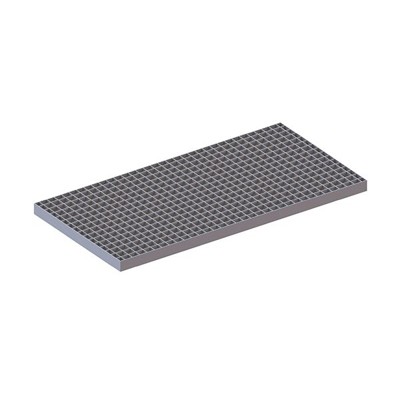 Zusatzebene Gitterrost 1000 x 500 vzk CLIP kpl. mit 4 Fachbodenträger von Meta