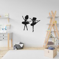 Ballerina Tänzer Silhouetten, Geschenke Für Baby Mädchen, Metall Set, Wandbehang Kinderzimmer Dekoration von MetaWooArtDecor