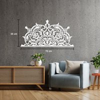 Duomo-Metall Mandala Wandkunst, Yoga Studio Dekor, Zen Meditation Raum Über Dem Bett Geschenk Für Sie von MetaWooArtDecor