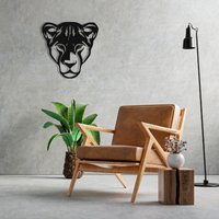 Löwin Kopf Metall Wandbehang, Wandkunst, Geschenk Für Ihren Geburtstag, Einweihungsgeschenk, Geschenke Mama von MetaWooArtDecor