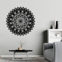 Palazzo - Mandala Wandkunst, Yoga Wanddeko, Überbett Kunst, Metallschilder, Große Wohnzimmer, Chakra Deko, Spirituelle Raumdeko von MetaWooArtDecor