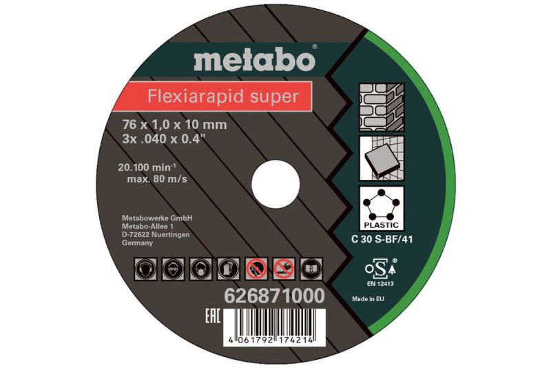 METABO 5 Flexiarapid Super 76x1,0x10,0 mm Universal (626871000) von Metabo Zubehör