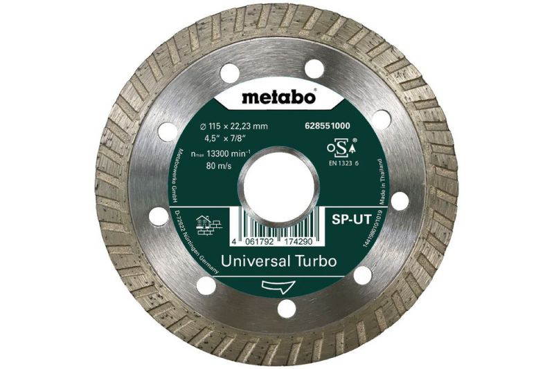 METABO Diamanttrennscheibe 115x22,23mm, SP-UT, Universal Turbo SP (628551000) von Metabo Zubehör