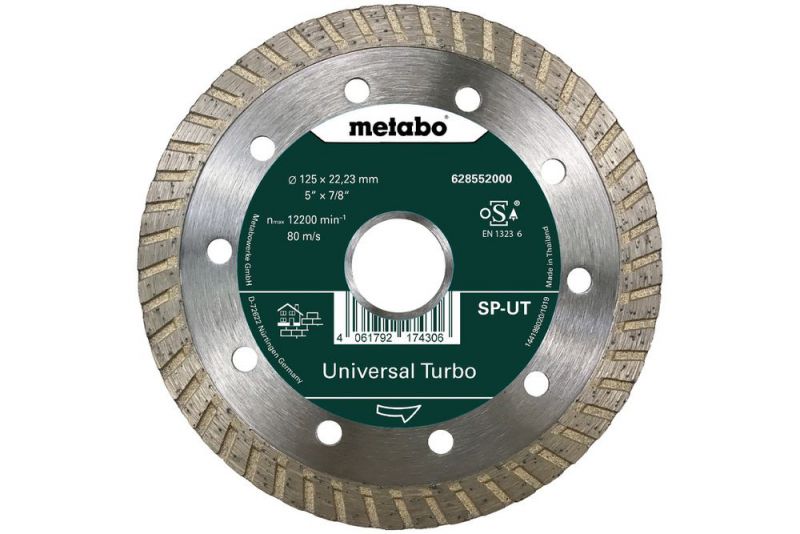 METABO Diamanttrennscheibe 125x22,23mm, SP-UT, Universal Turbo SP (628552000) von Metabo Zubehör