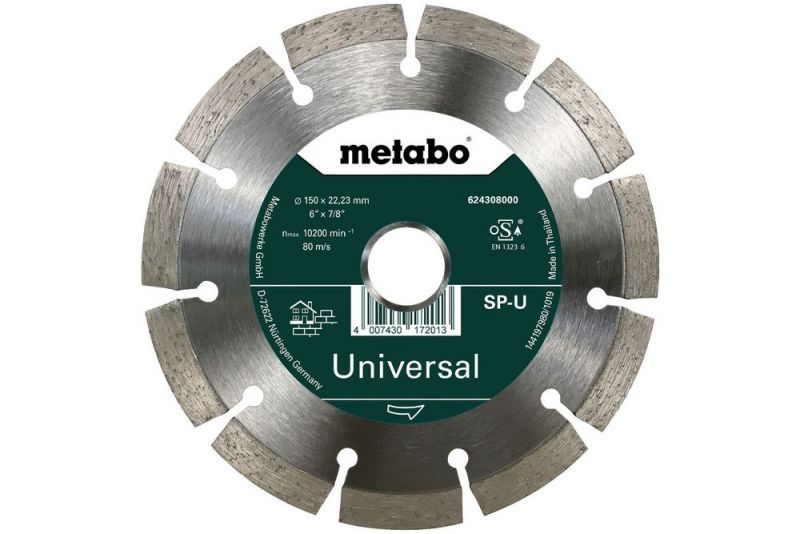 METABO Diamanttrennscheibe 150x22,23mm, SP-U, Universal SP (624308000) von Metabo Zubehör