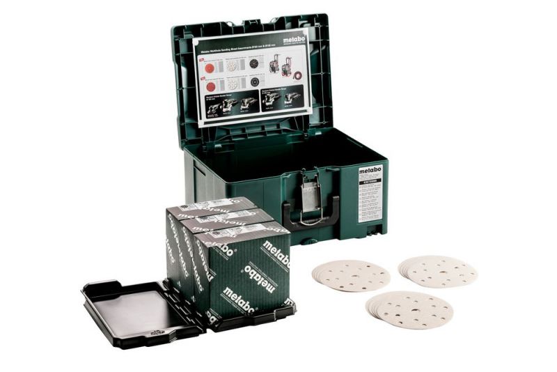 METABO Metaloc Schleifmittel-Set "multi-hole", Ø 150 mm, Serie "professional", für Farbe, Lacke (626755000) von Metabo Zubehör