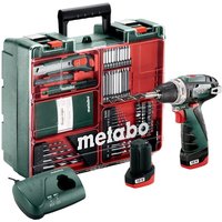 Akku-Bohrschrauber Set PowerMaxx bs 10,8V 2x 2,0 Ah + Lader im Koffer - Metabo von Metabo