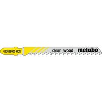 25 Stichsägeblätter clean wood 74/ 4,0 mm, hcs, Type 23635 (623609000) - Metabo von Metabo