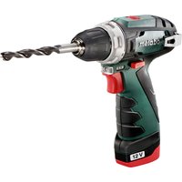 Akku-Bohrschrauber PowerMaxx BS 12V 1x2Ah Li-Power + LC 40 von Metabo