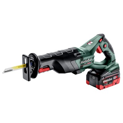 Akku-Säbelsäge SSE 18 LTX BL (602267810), metaBOX 145 L, 18V 2x8Ah LiHD + ASC 145 von Metabo