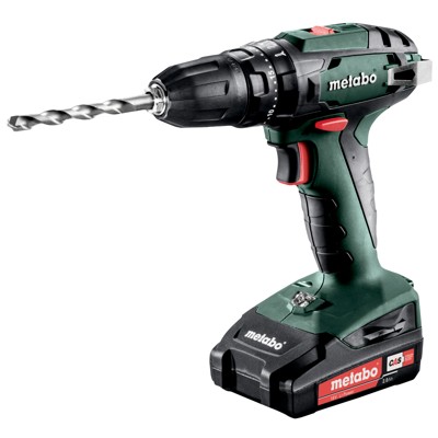 Akku-Schlagbohrschrauber SB 18 (602245560), metaBOX 145, 18V 2x2Ah Li-Power + SC 30 von Metabo