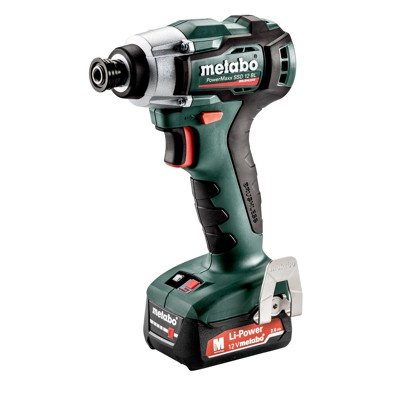 Akku-Schlagschrauber PowerMaxx SSD 12 BL 1/4", 2x 2,0Ah, Koffer + SC 30 von Metabo