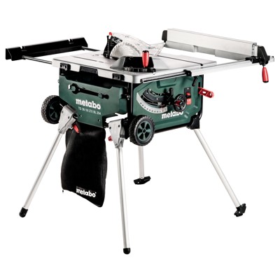 Akku-Tischkreissäge TS 36-18 LTX BL 254 (613025810), mit Untergestell und Trolleyfunktion, Karton, 18V 4x8Ah LiHD + ASC 145 Duo von Metabo