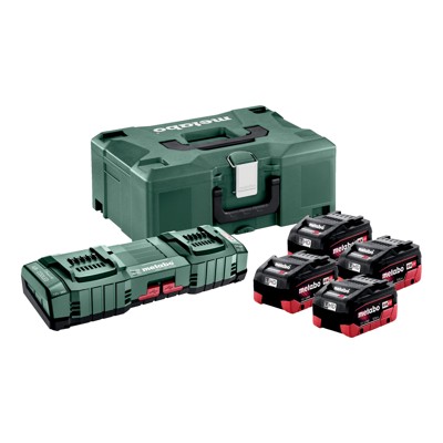 Basic-Set 4x LiHD 5.5Ah ASC 145 DUO + metaBOX 145 (685180000) von Metabo