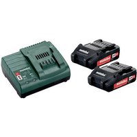 Metabo Basic-Set 2 x 2.0Ah 685161000 Werkzeug-Akku 18V 2.0Ah Li-Ion von Metabo