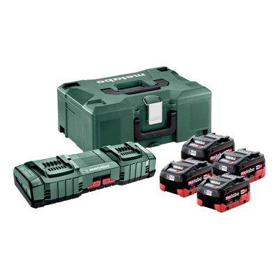Basis Set 4 x LiHD 8.0 Ah + ASC 145 Duo + metaBOX 145 (685135000) von Metabo