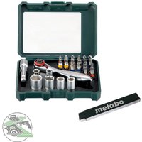 Metabo - Bit-Box und Ratschenset 26tlg. s 2-Bits + Meterstab von Metabo