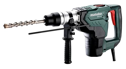 Metabo Kombihammer KH 5-40 (Hammerbohren + Meißeln, Zusatzhandgriff, 1100 W, Werkzeugaufnahme SDS-max, Einzelschlagenergie 7,1 J, Hammerbohrer mit Koffer) 600763500 von metabo