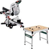 Metabo - Kapp und Gehrungssäge kgs 305 m inkl. Multifunktionstisch Werkbank MWB100 von Metabo