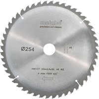 Metabo Kreissägeblatt 254 mm HW/CT 254x30 48 WZ 5°neg 628061000 von Metabo