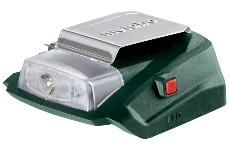 METABO Akku-Power-Adapter PA 14.4-18 LED-USB (600288000); mit 12 V-Anschluss und LED-Licht; Karton von Metabo