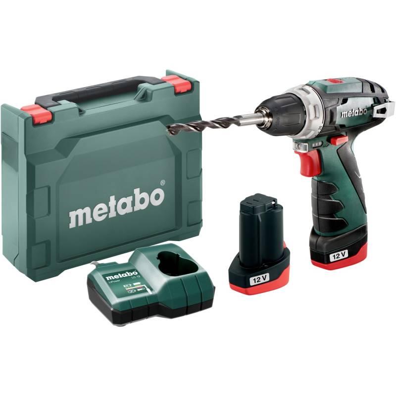 Metabo Akku-Bohrschrauber Metabo PowerMaxx BS Basic inkl. 2 Ah Akkus mit Koffer von Metabo