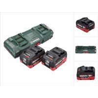 Metabo 18 V Basis Set 2x Akku 10,0 Ah LIHD + ASC 145 DUO Doppelladegerät CAS System von Metabo