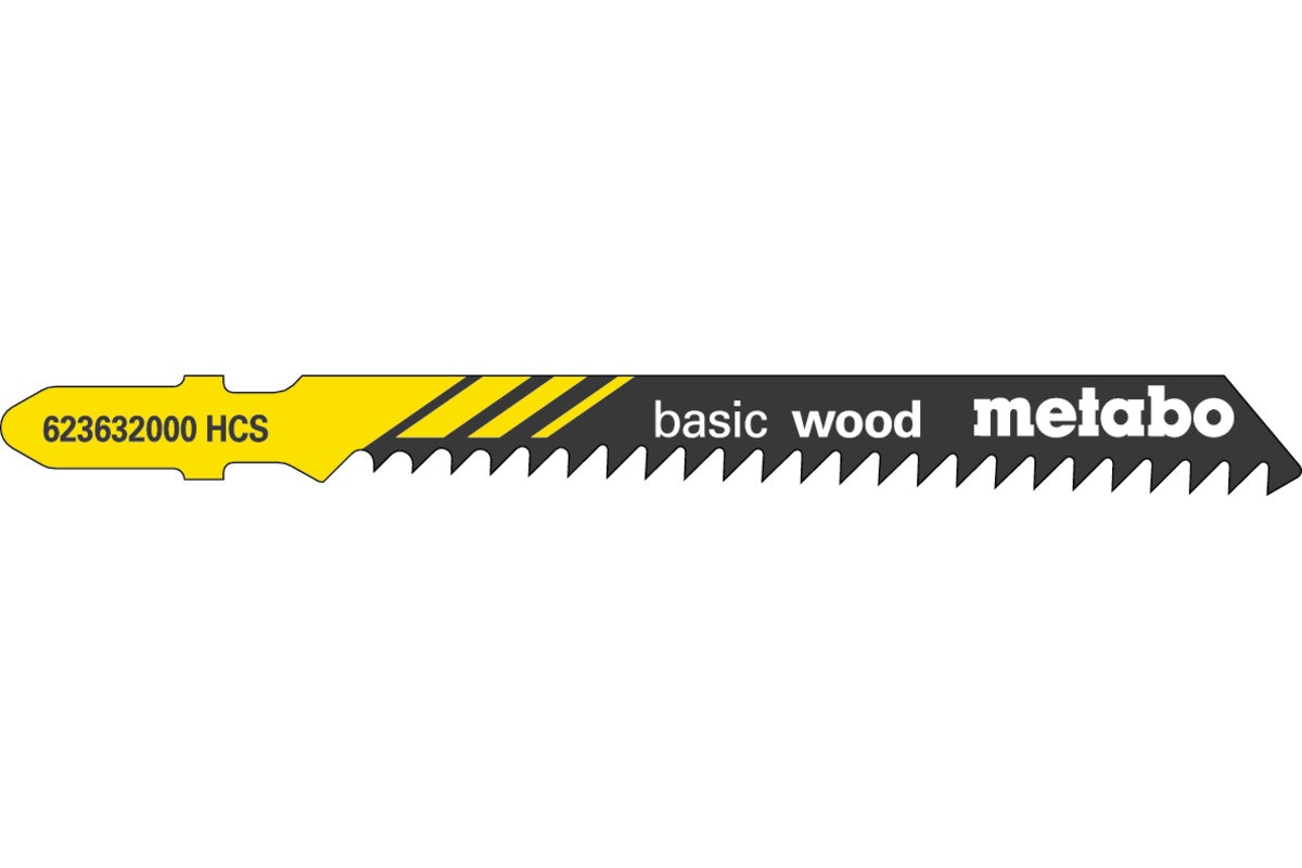Metabo 25 Stichsägeblätter "basic wood" 74/ 3,0 mm HCS Type 23632 von Metabo