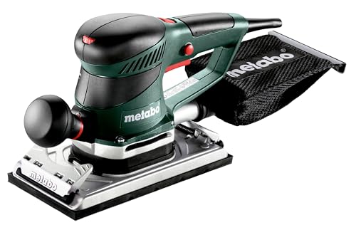 metabo Sander SRE 4351 TurboTec - 350 W, 114 x 229 mm, 22.000/min Schwingzahl - Vario-Elektronik, TurboBoost, Staubabsaugung, vibrationsarm - Für Holz, Lack, Farbe, Gipsplatten von metabo