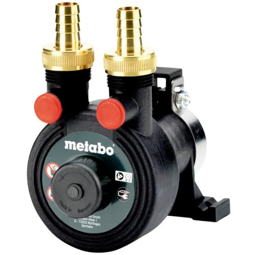 metabo Vorsatzpumpe BPV 03 - Selbstansaugend, 3000 l/h Förderleistung, 20 m Förderhöhe, 4 m Saughöhe, Schnellkupplung - Für Antriebsmaschinen bis 3.400 U/min von metabo
