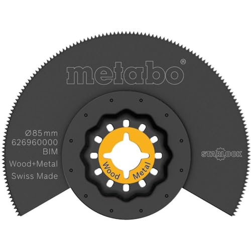 Metabo 626960000 Segmentsägeblatt Holz + Metall BiM 85 mm, 17 x 1.5 x 10 cm Metabo 626960000 Segmentsägeblatt Holz + Metall BiM 85 mm, 17 x 1.5 x 10 cm von metabo