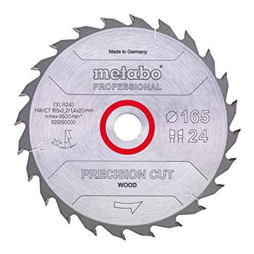 Metabo Sägeblatt "precision cut wood - professional", 190x2,2/1,4x30, Z48 WZ 15° (628035000) Durchmesser x Schnittbreite x Bohrung: 190 x 2.2 x 30 mm, Material: HW/CT, Zähnezahl: 48 von metabo
