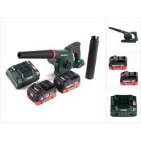 Metabo AG 18 Akku Gebläse 18 V + 2x LiHD Akku 5,5 Ah + Ladegerät von Metabo