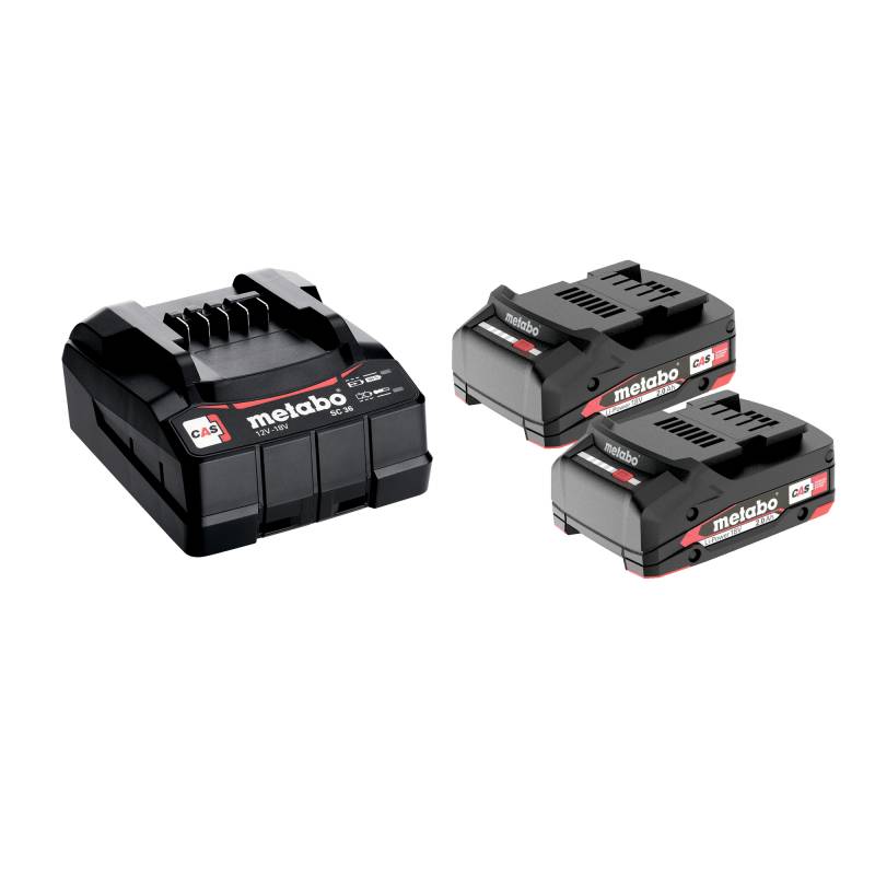 Metabo Akku-Basis-Set 2 x 2,0 Ah mit Ladegerät von Metabo
