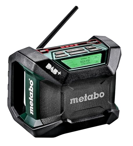 Metabo Akku Baustellenradio R 12-18 (DAB+, Bluetooth, ohne Akku, LCD Display, automatische Sendersuche, AM/FM) 600778850 von metabo